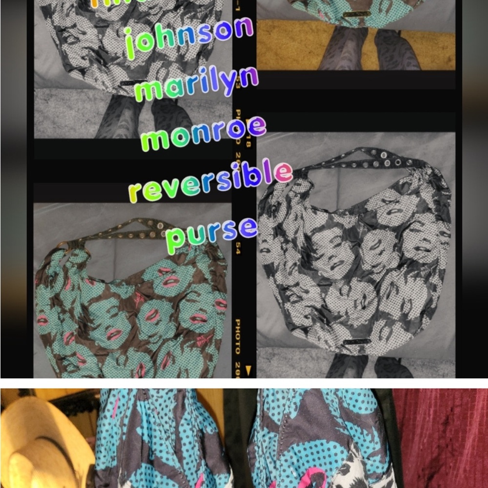 Rare HARD TO FIND Marilyn Monroe Reversible Purse
GUC
